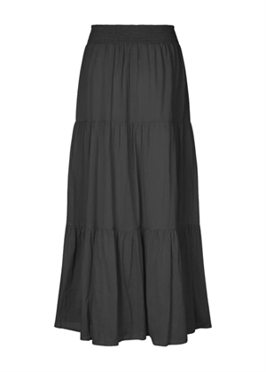 Diamond midi skirt Washed Black Lollys Laundry 